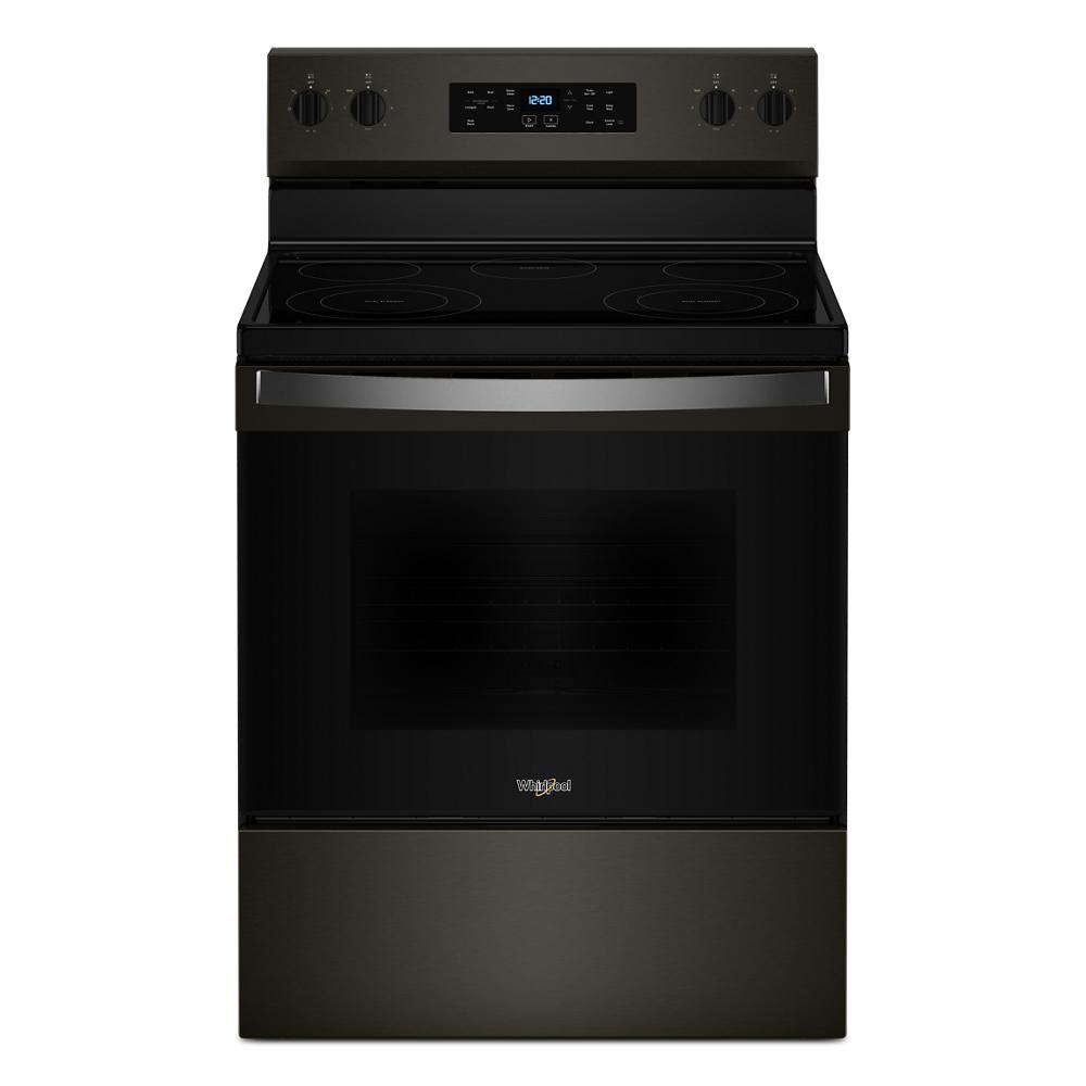 Black 30-inch electric range with smooth cooktop and digital controls from Ranges and Kitchen & Kitchenware collection