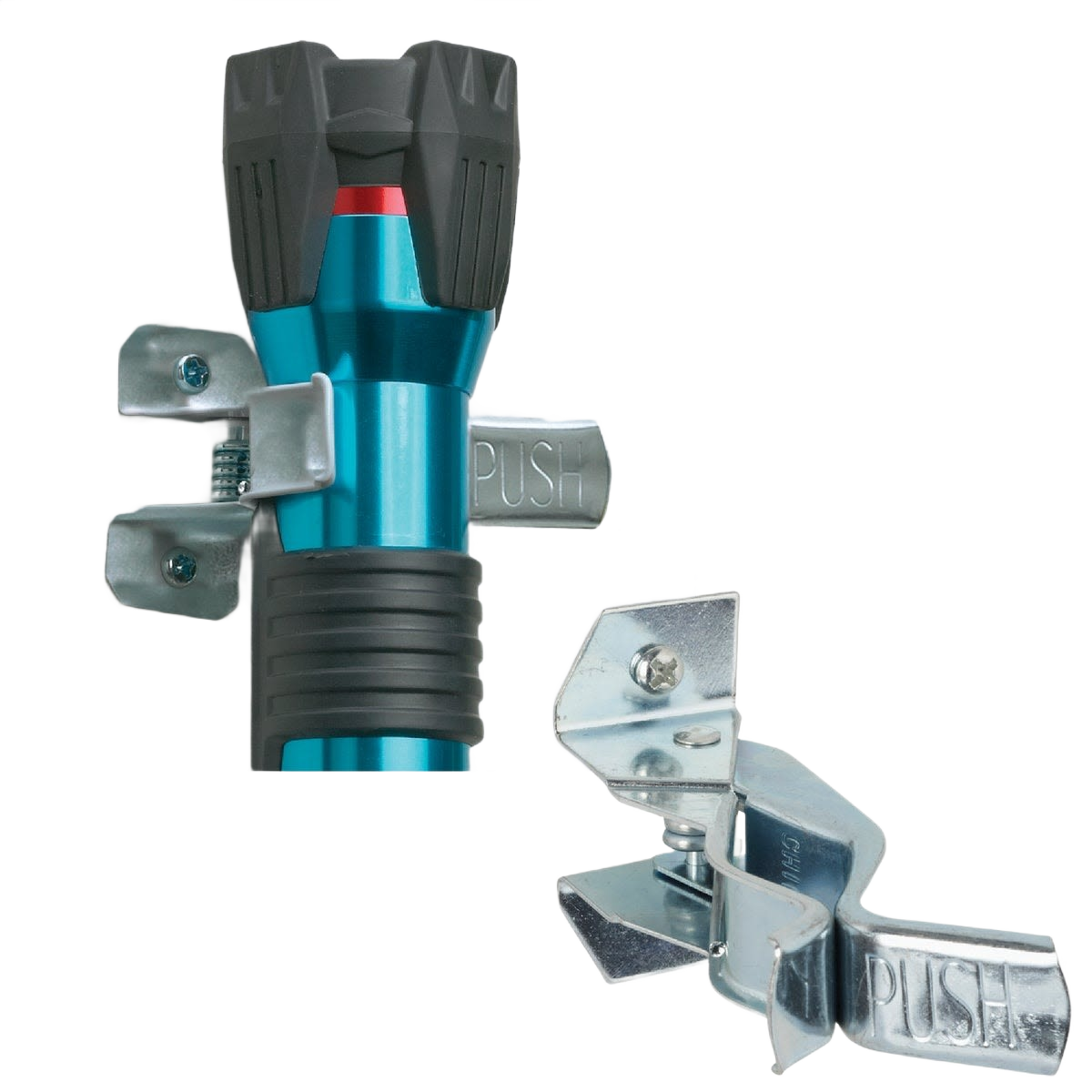 Metal spring clip with push-to-release design for hardware and storage organization in home improvement tools collections under $50