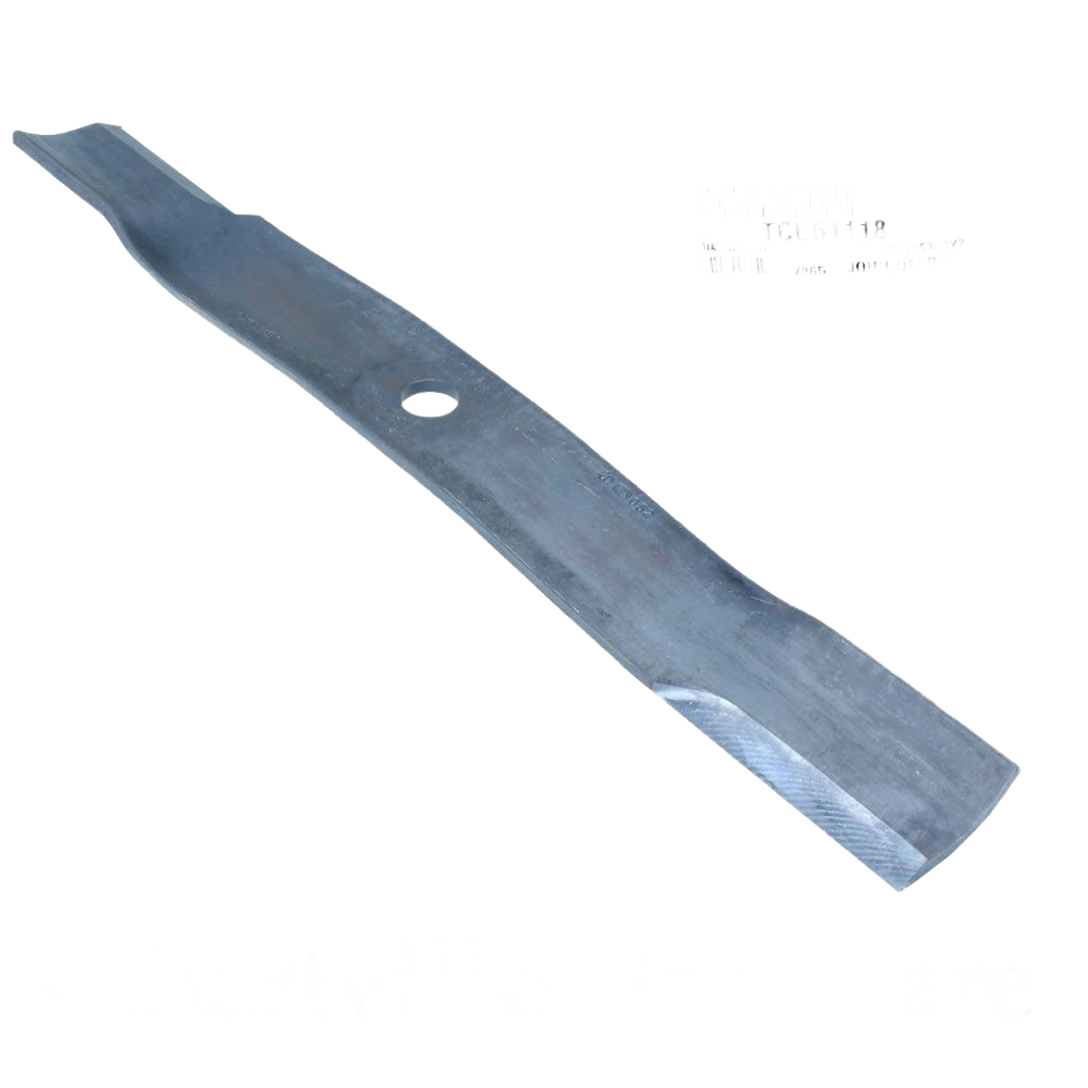 Carbon and boron mower blade with a sharp edge designed for durability in automotive and home improvement tools collections