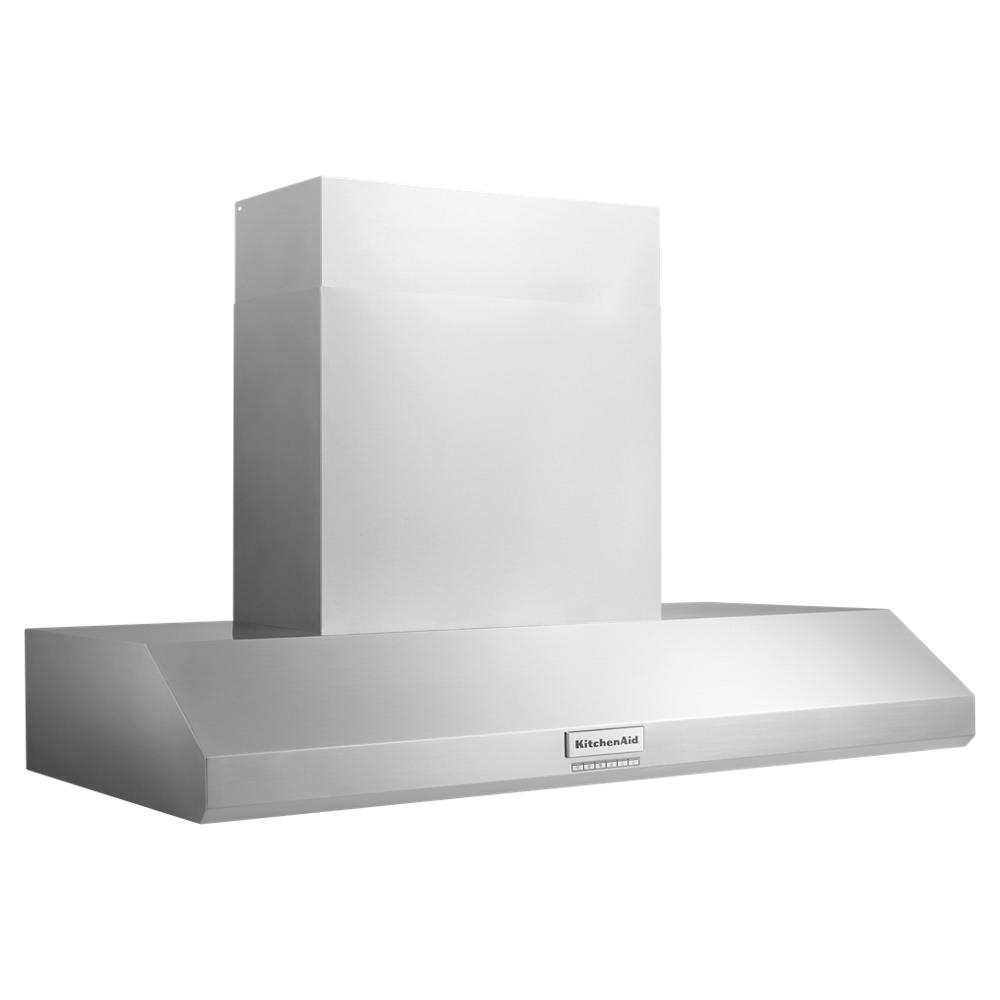 stainless steel wall-mounted canopy range hood with commercial-style design for kitchen ventilation and home improvement