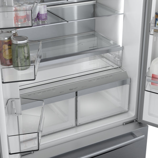 800 Series, French Door Bottom Mount Refrigerator, 36'', Stainless Steel