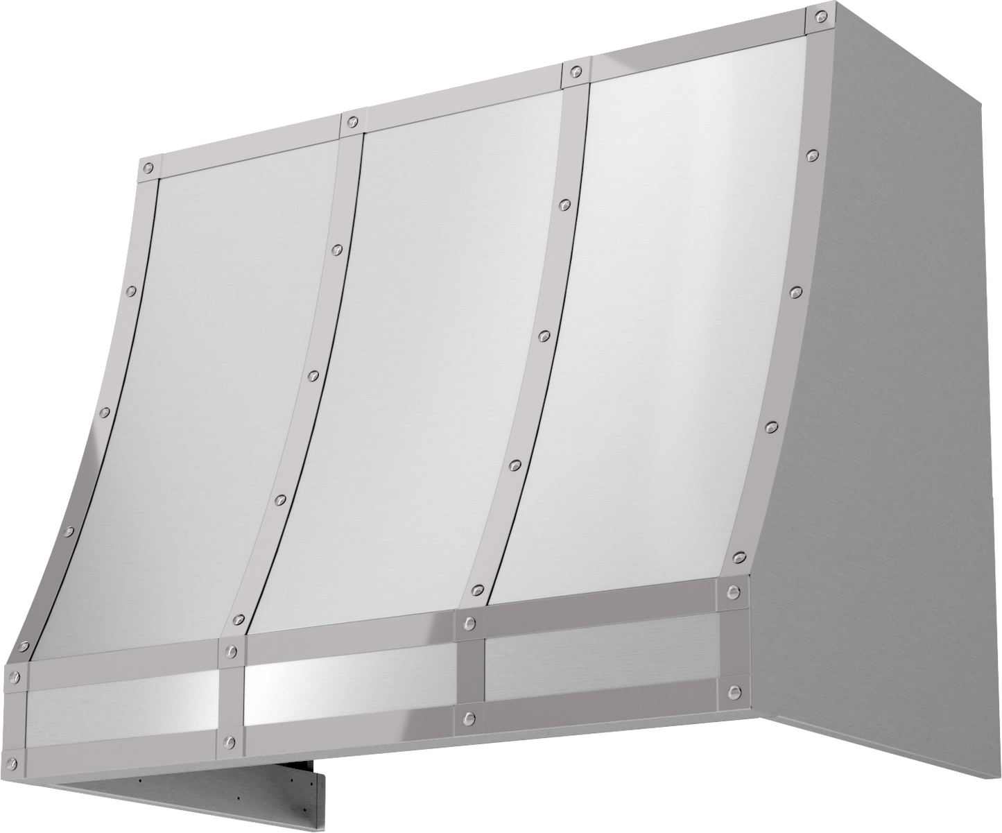 Forte Custom Hood, 36in, SS, w/SS Banding, Body Only