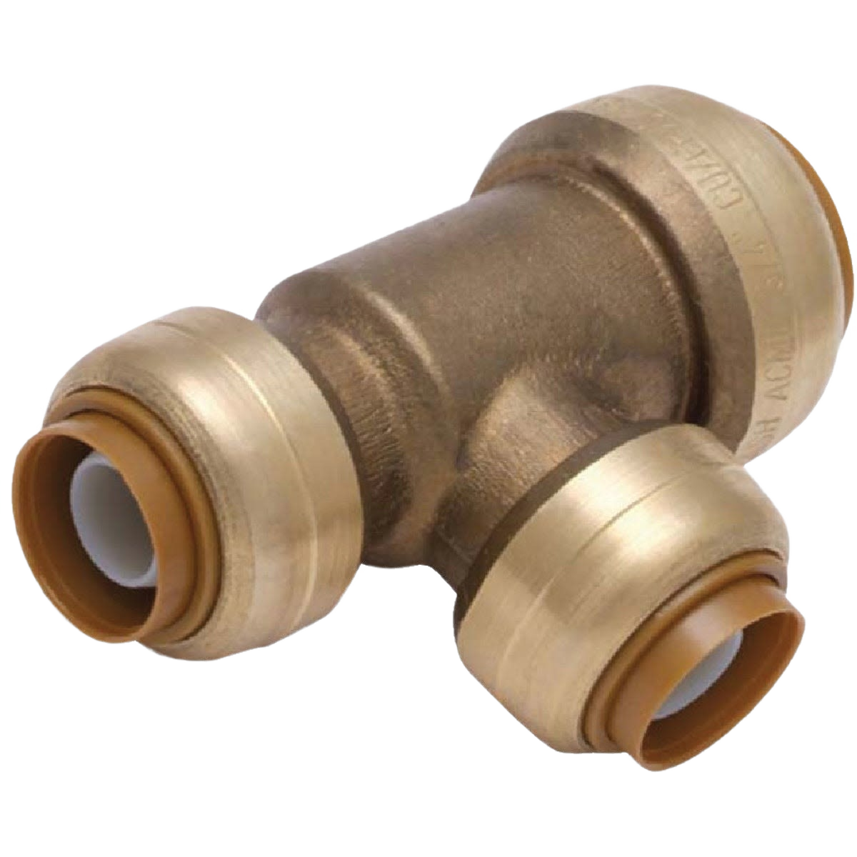 Brass push-to-connect tee fitting for plumbing with secure connections in pipes and fittings under $50 collections