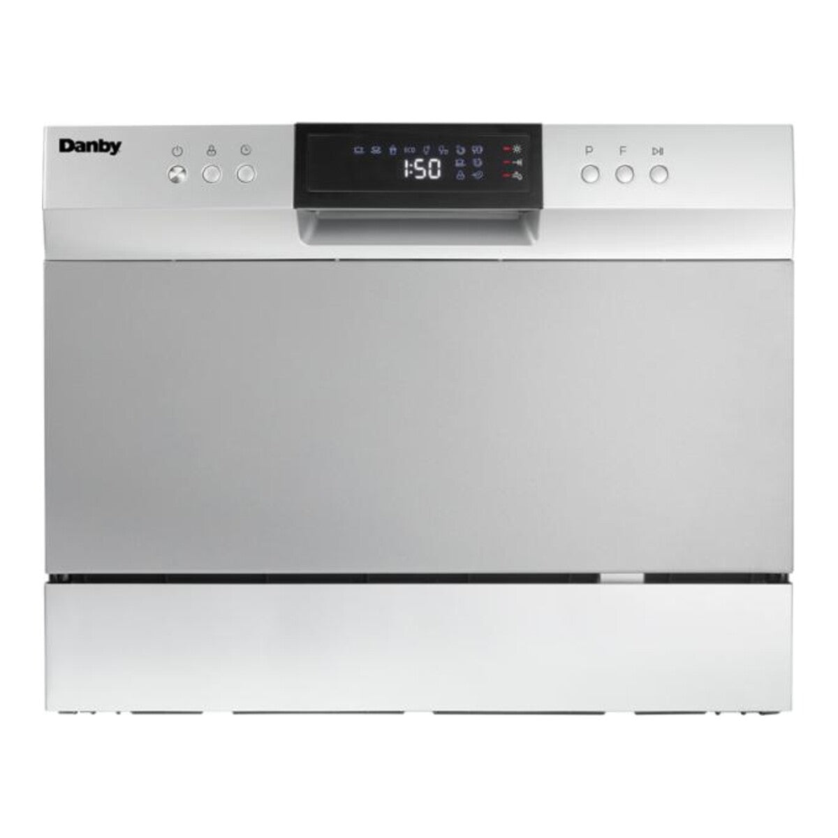 Danby 6 Place Setting Countertop Dishwasher in Silver - DDW631SDB