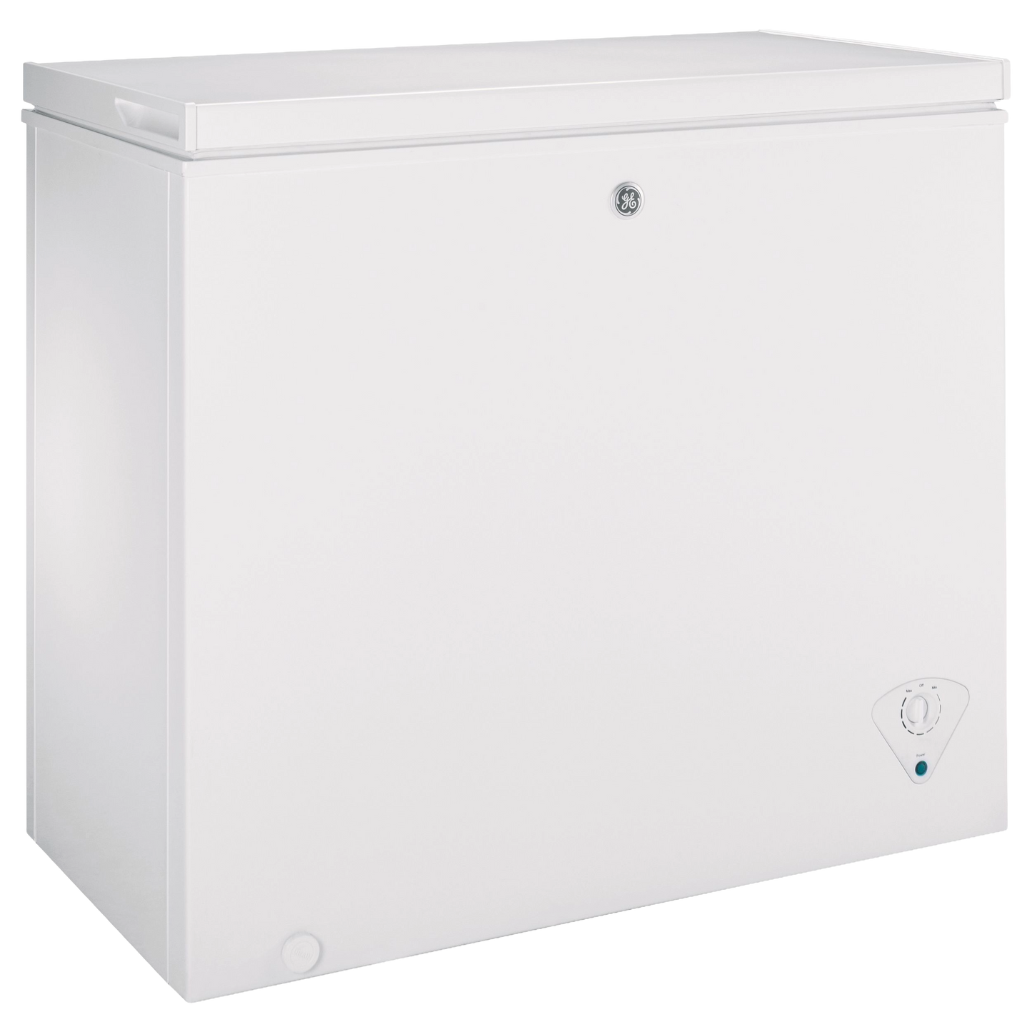 White chest freezer with manual defrost control in kitchenware and appliances collection for home improvement tasks