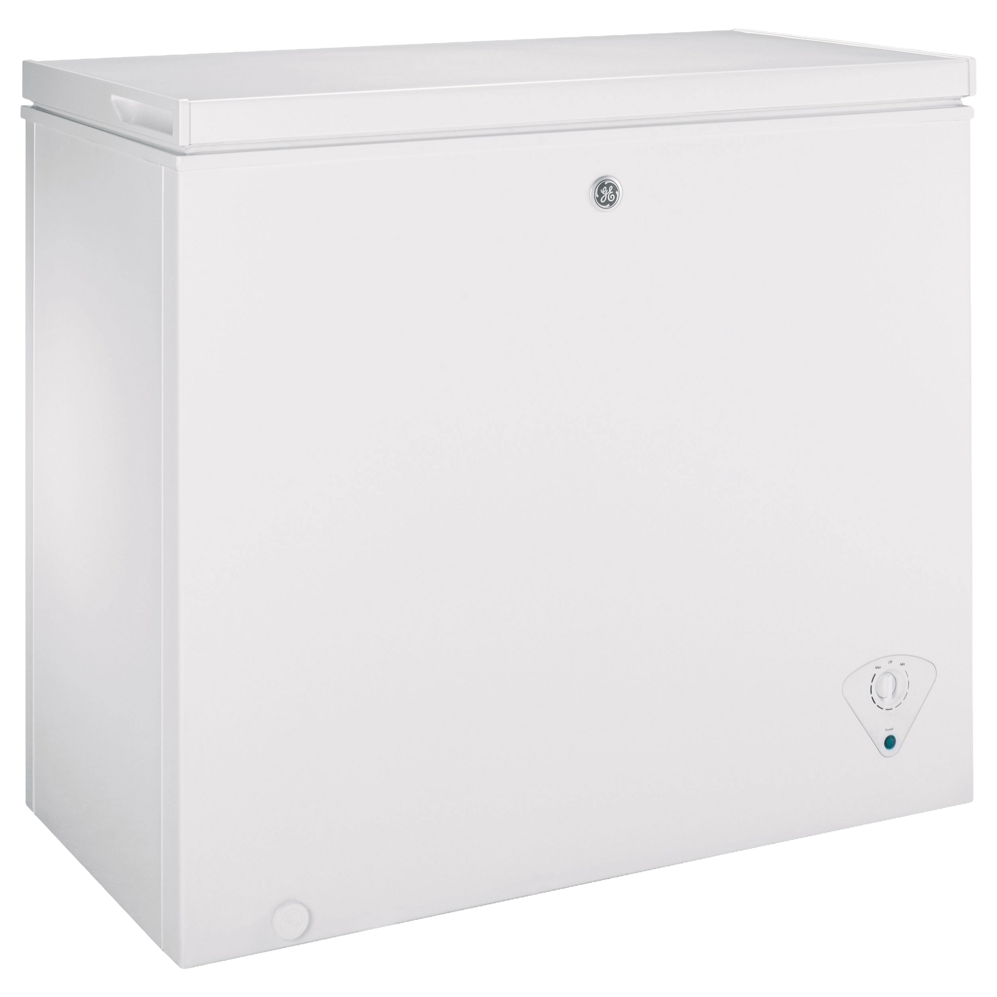 White chest freezer with manual defrost control in kitchenware and appliances collection for home improvement tasks