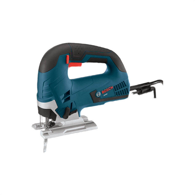 Blue and black corded jigsaw with ergonomic top handle for precision cutting in tools and home improvement projects