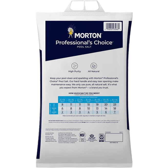 40-pound bag of high purity natural pool salt for pool supplies and outdoor living under $50 collection