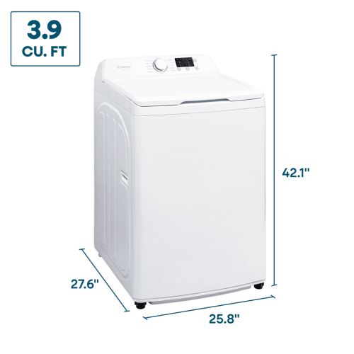 Element Electronics 3.9 cu. ft. Top Load Washing Machine with Agitator - White (ENTW3925EW)