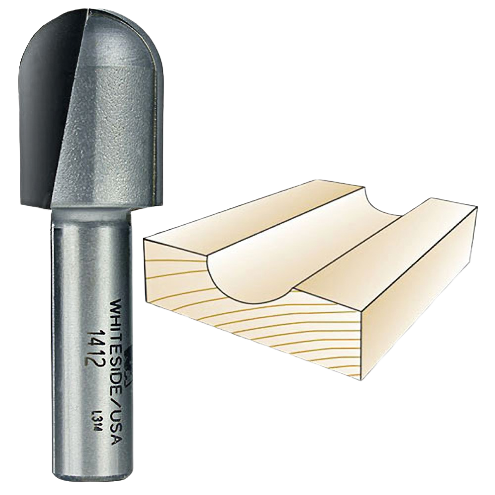 Self Thread Box Bit Whiteside Core Box Bit 1/2 in. for Precise Woodworking – Hartville Hardware
