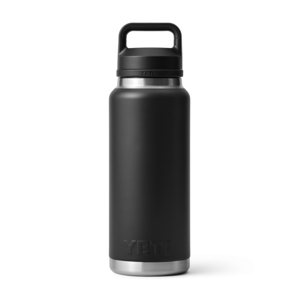 Black insulated 36 oz stainless steel bottle with sturdy handle chug cap from Drinkware and Kitchen & Kitchenware collections under $100