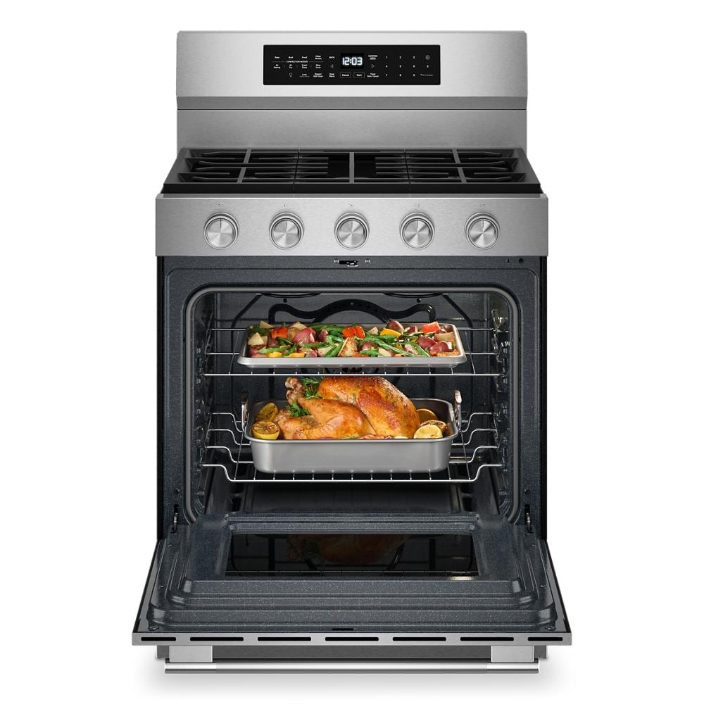5.0 Cu. Ft. Smart Freestanding Gas Range with Convection Cooking Modes