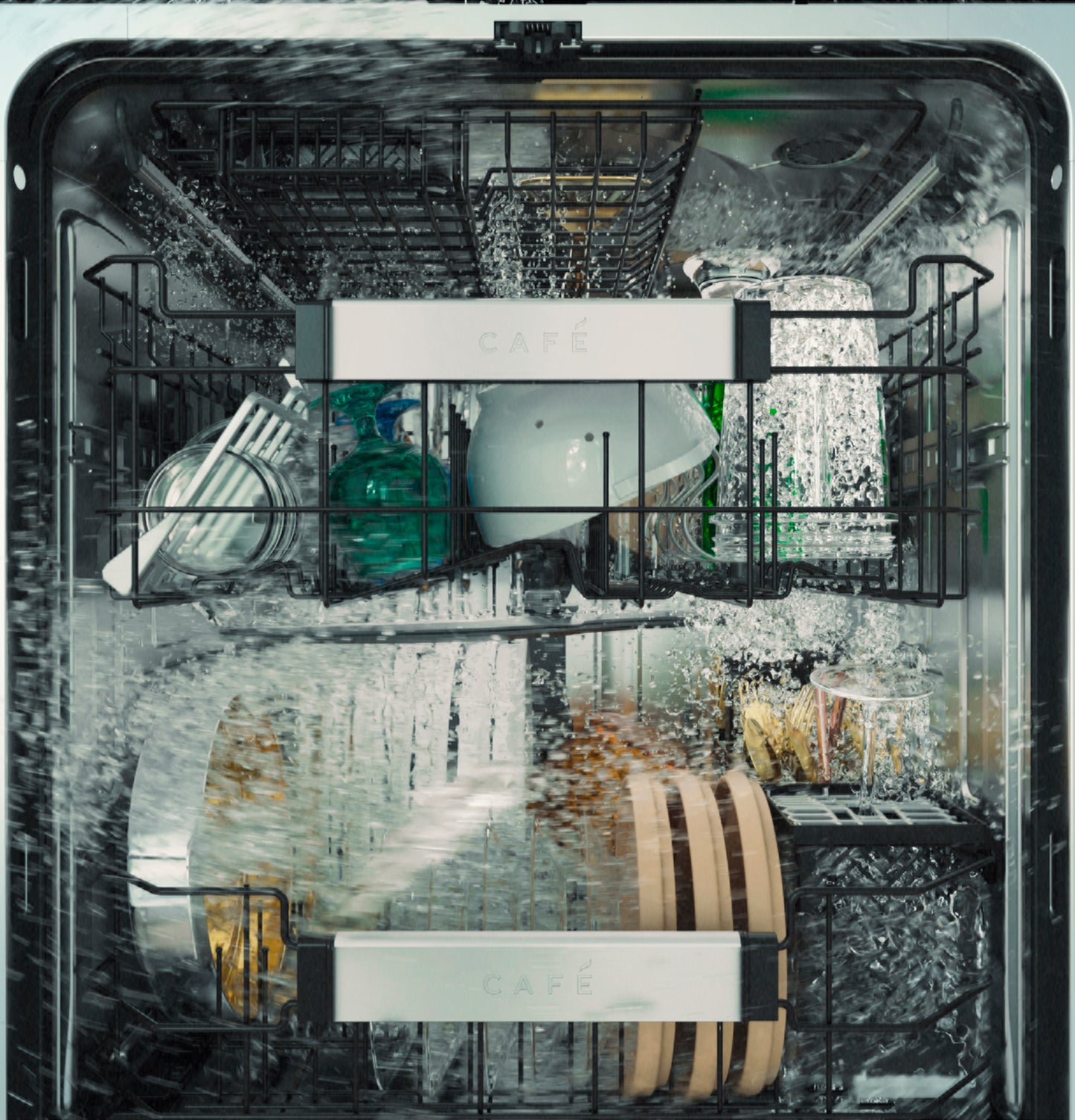 CAFÉ™ CustomFit ENERGY STAR Stainless Interior Smart Dishwasher with Ultra Wash Top Rack and Dual Convection Ultra Dry, 44 dBA