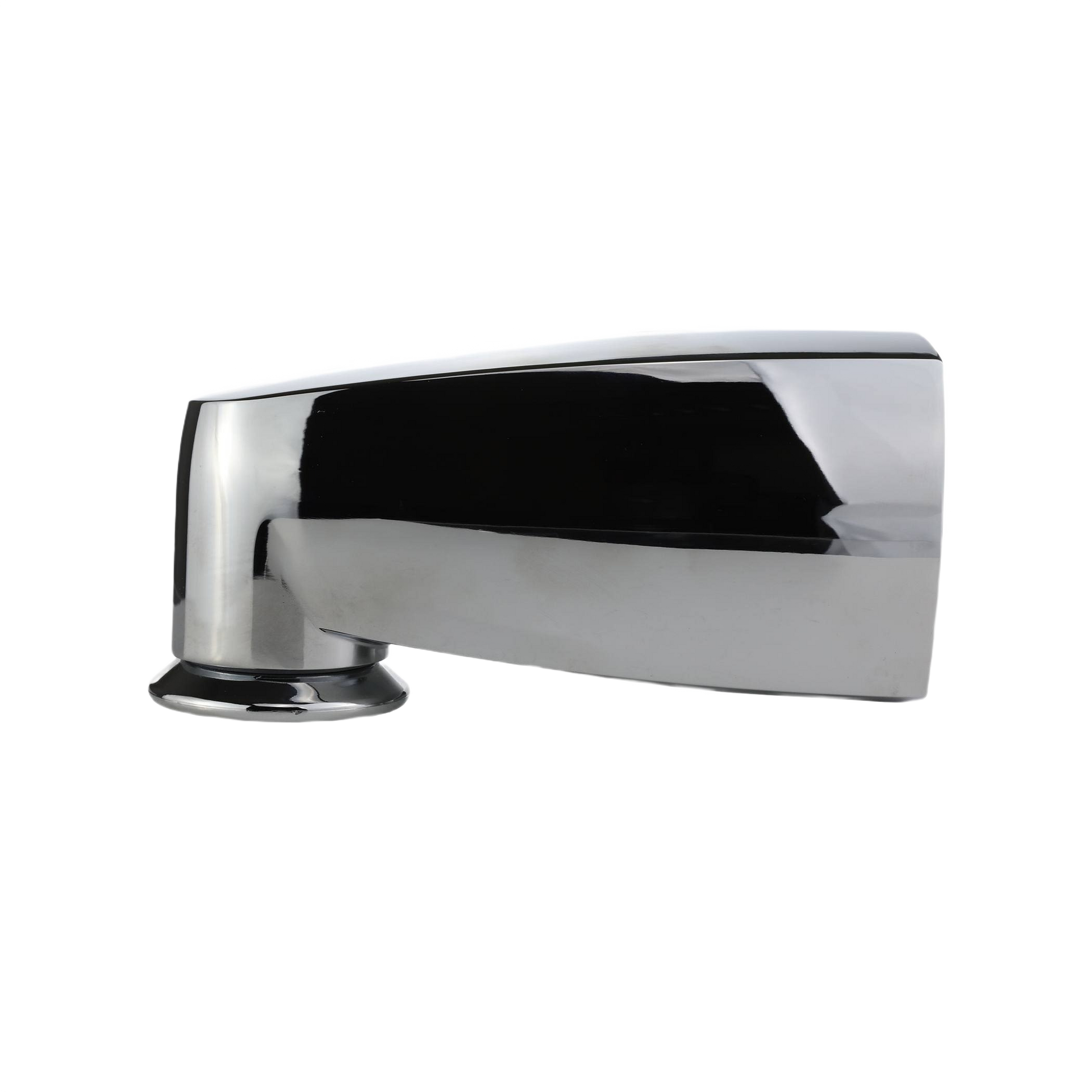 Chrome pull-down diverter tub spout designed for Delta faucets, perfect for home improvement plumbing upgrades