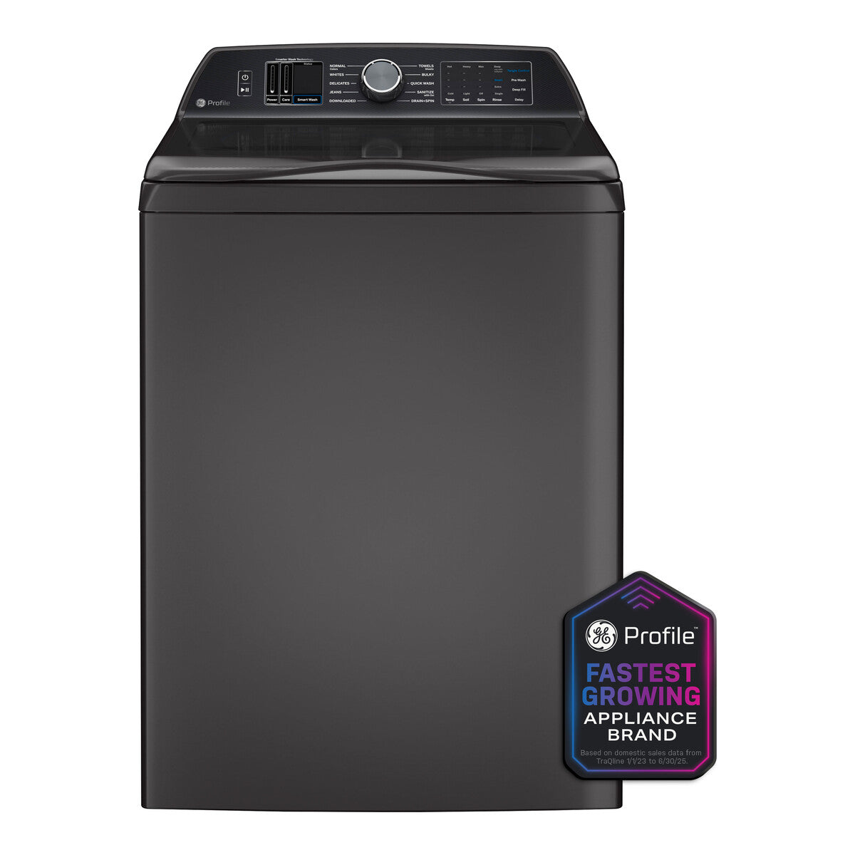 GE Profile™ ENERGY STAR® 5.3  cu. ft. Capacity Washer with Smarter Wash Technology and FlexDispense™