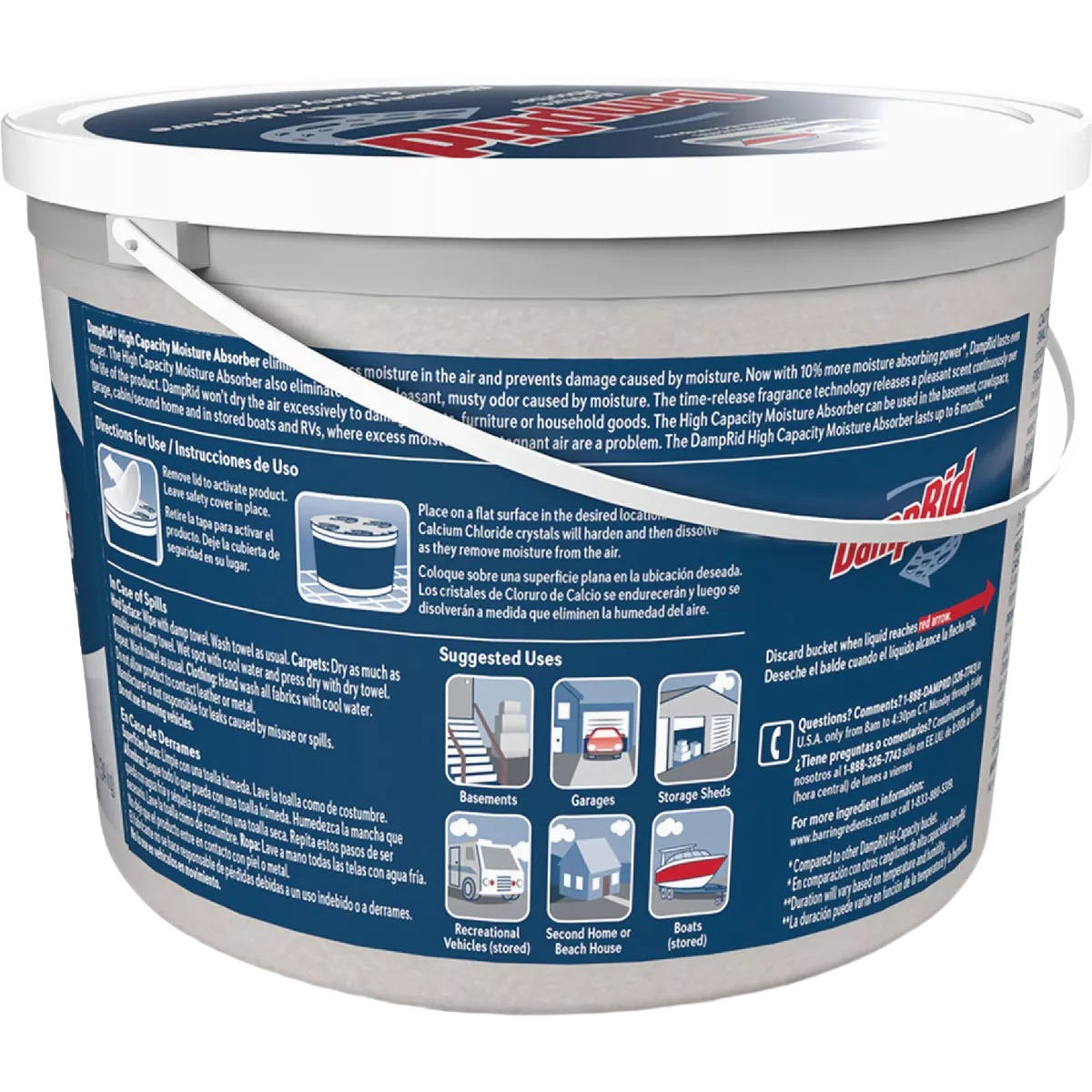 2-pound container of moisture absorber with fresh scent for controlling humidity in large household spaces under $50