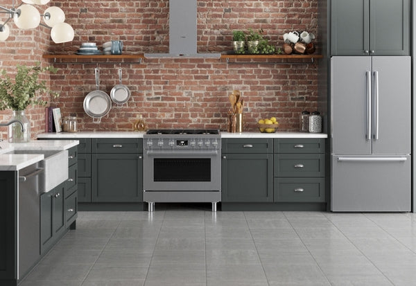 800 Series, Gas Freestanding Range, 36'', Stainless Steel