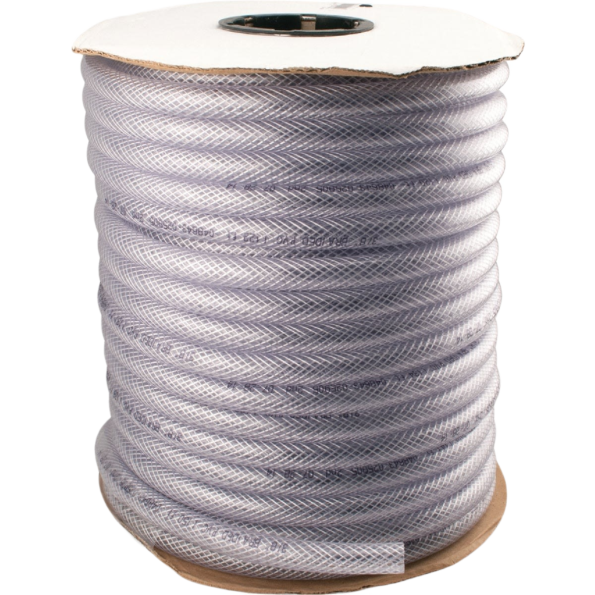 Clear braided PVC tubing spool for plumbing parts and repair in home improvement and plumbing collections