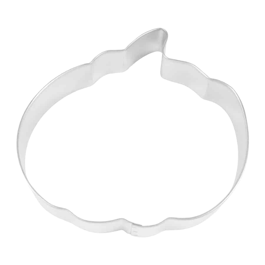 Metal cookie cutter shaped like a pumpkin, suitable for baking and kitchen tools and home improvement tasks