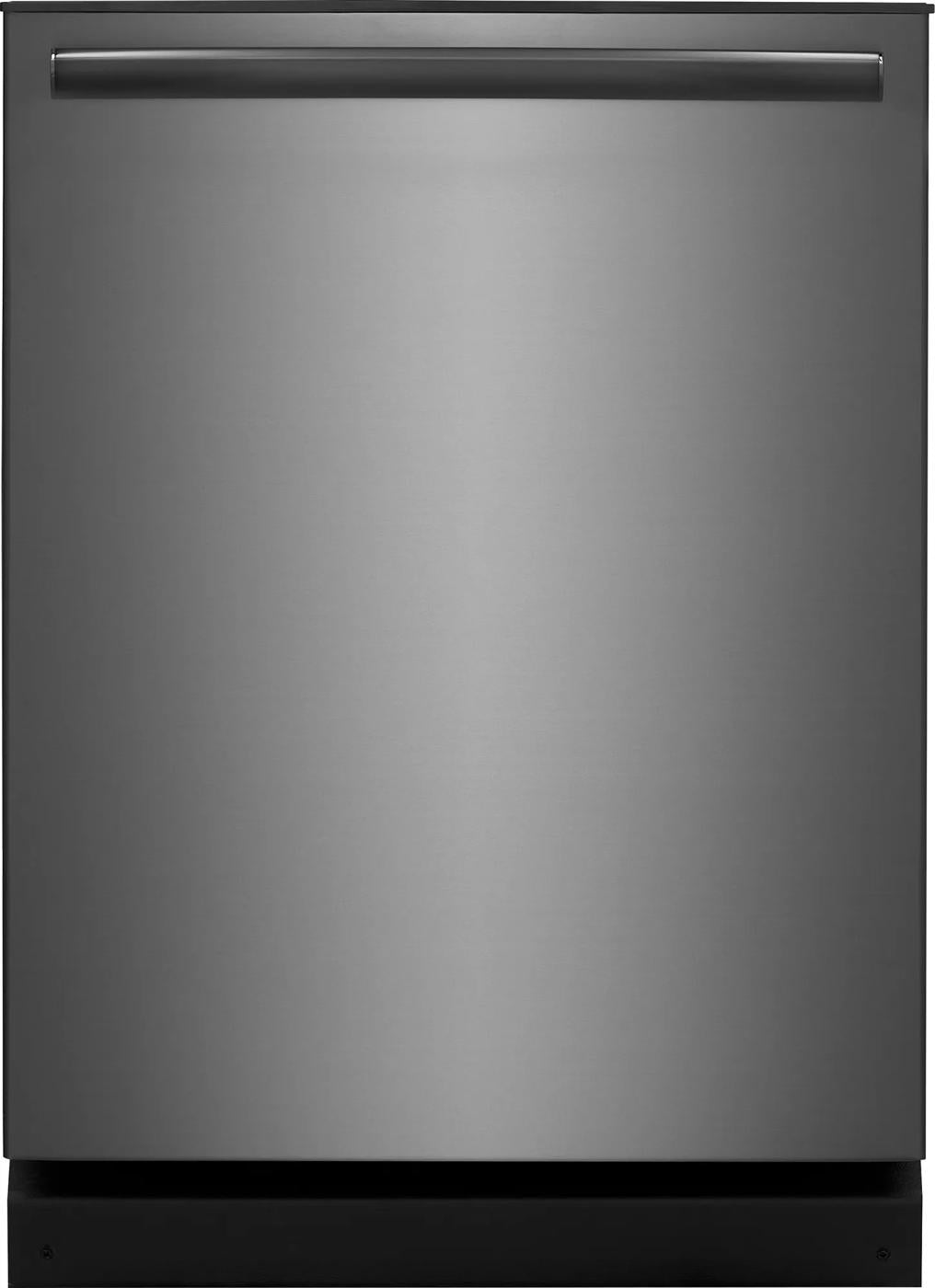 Stainless steel 24-inch built-in dishwasher with sleek handle in dishwashers and kitchen appliances collection