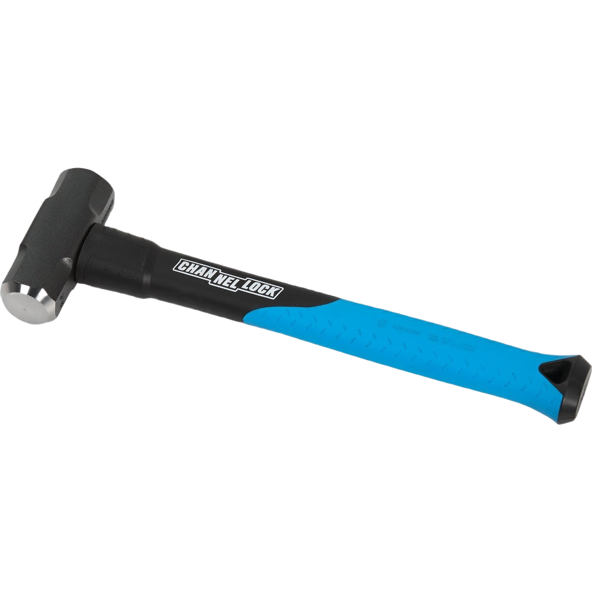 Steel head engineer hammer with fiberglass handle featuring ergonomic blue grip for home improvement tasks