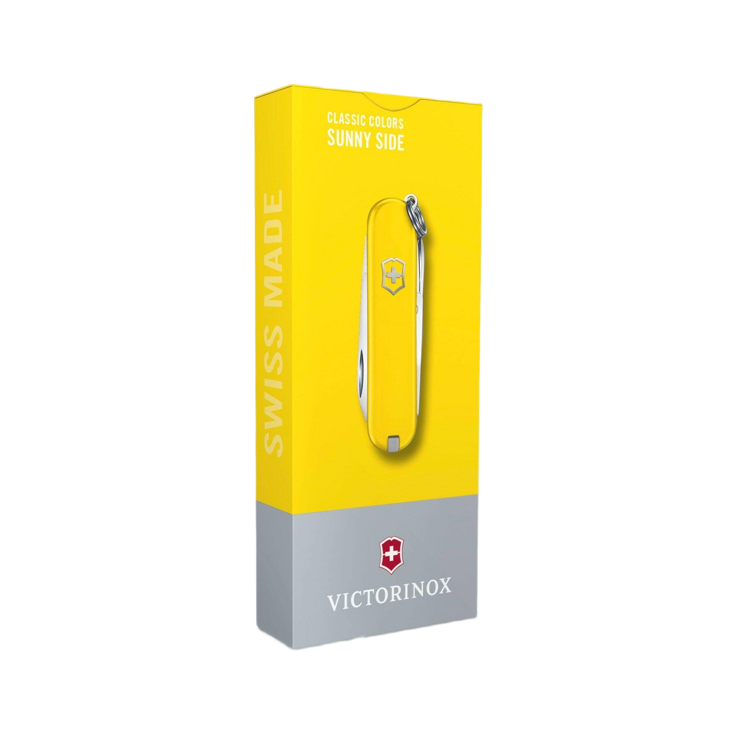 Victorinox yellow Swiss Army pocket knife with keyring in packaging for cutting and hand tool collections under $50