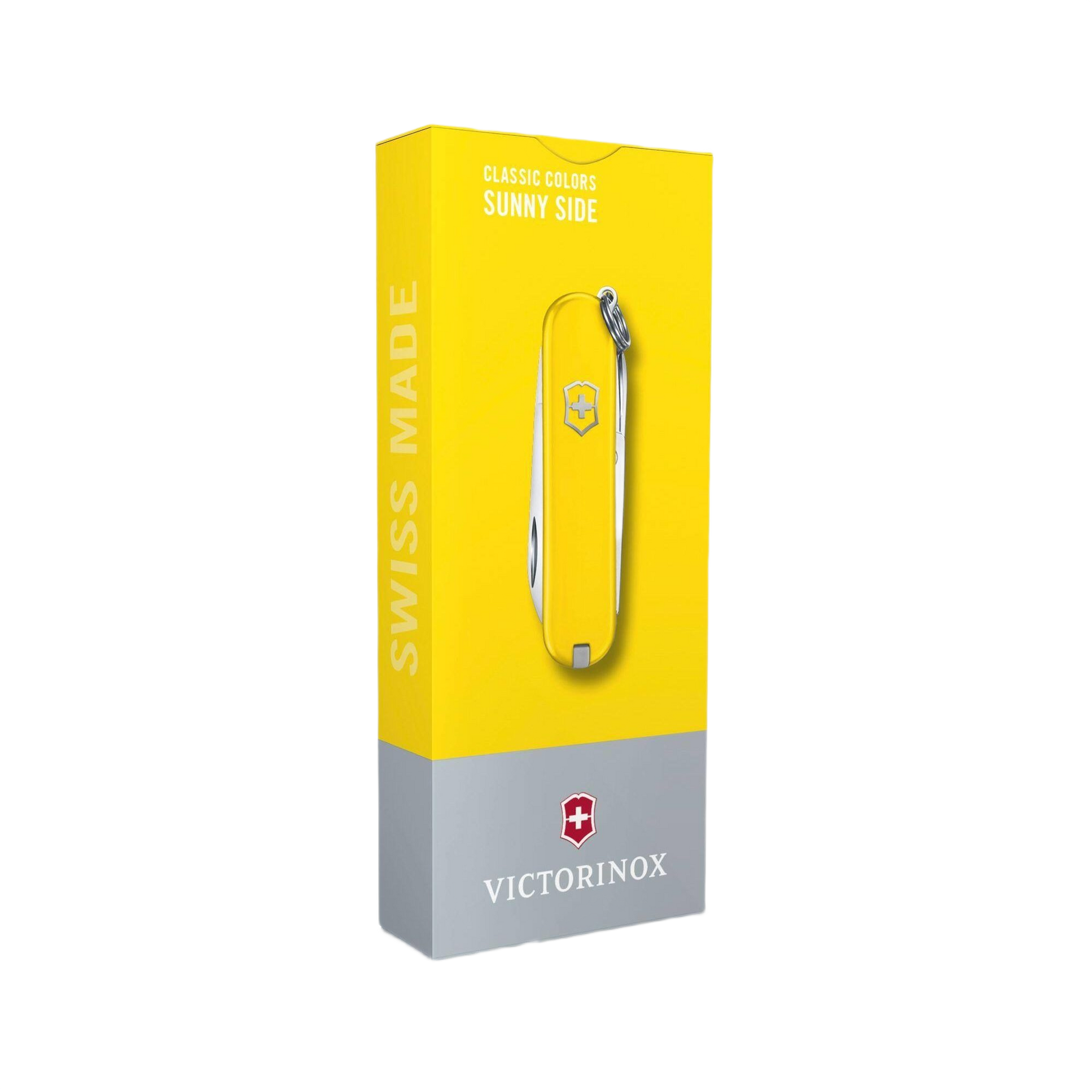 Victorinox yellow Swiss Army pocket knife with keyring in packaging for cutting and hand tool collections under $50