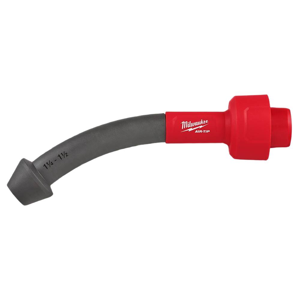 Red and black Milwaukee AIR-TIP conduit line puller tool for electricians in woodworking and home improvement collections