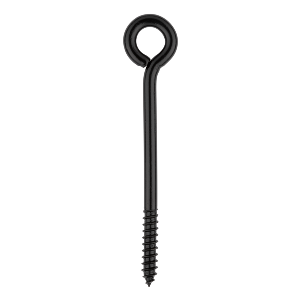 Black storm shine lag screw eye with threaded shaft for home improvement, hardware, and fasteners under $50