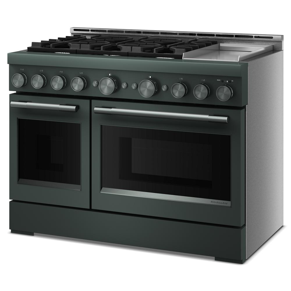 KitchenAid® 48-Inch 6 Burner Commercial-Style Gas Range with Griddle