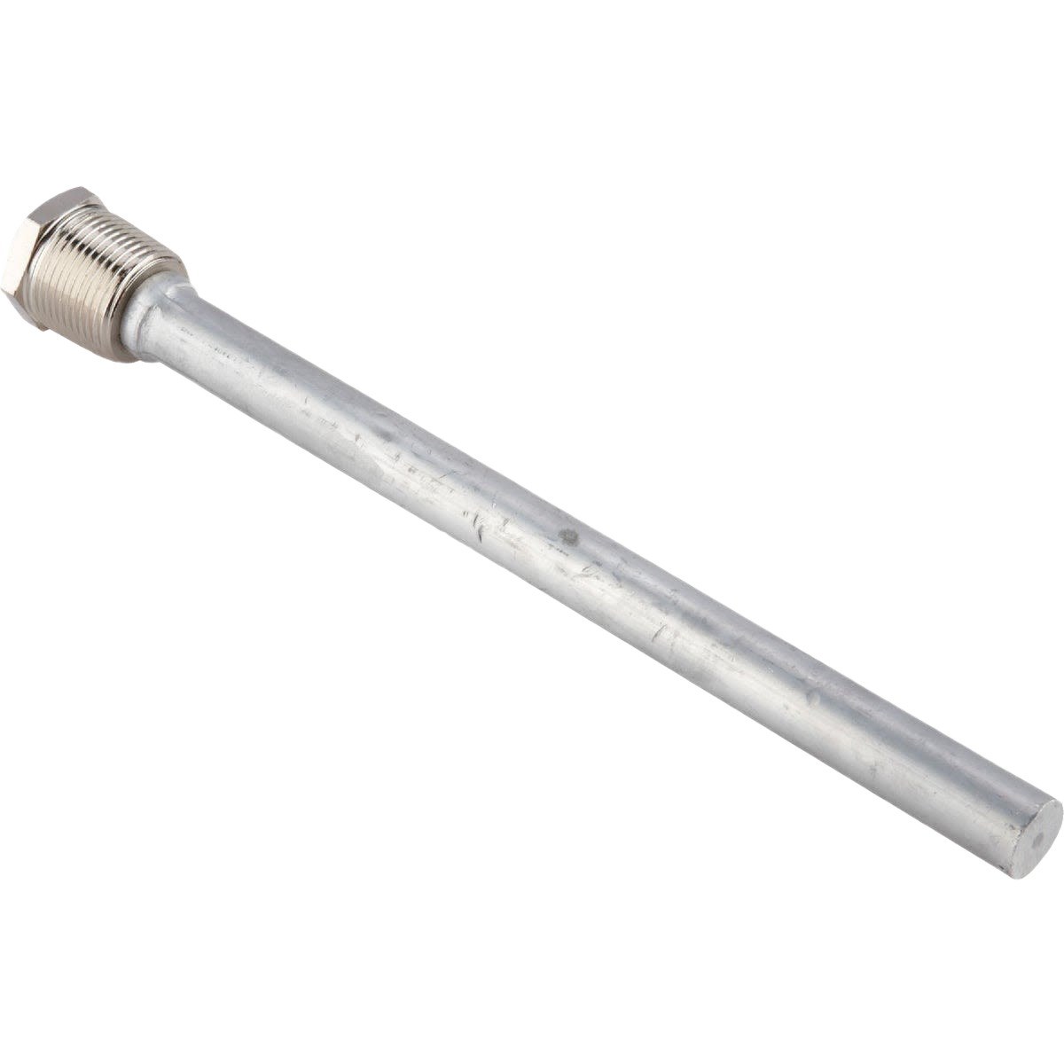 Long aluminum rod with threaded hexagonal head for RV water heater corrosion protection under $50 automotive tools