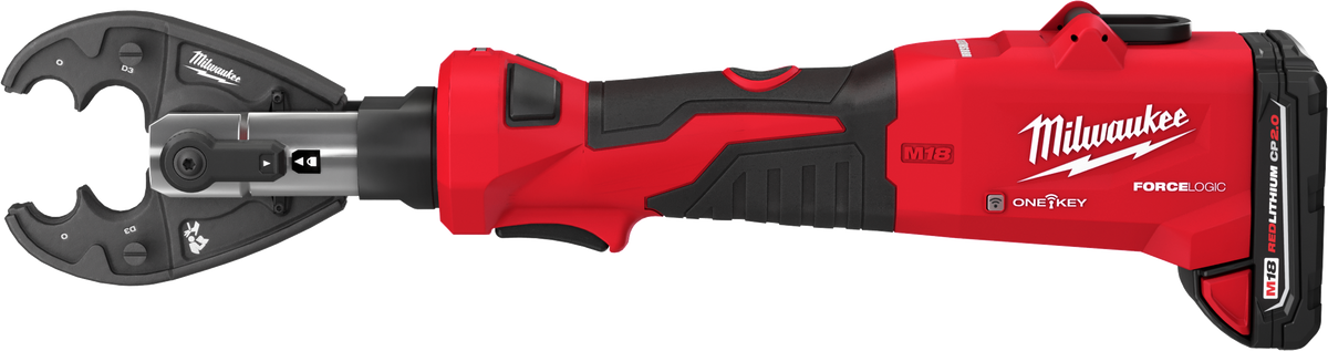 Milwaukee M18™ FORCE LOGIC™ 6T Linear Utility Crimper Kit w/ O-D3 Jaw