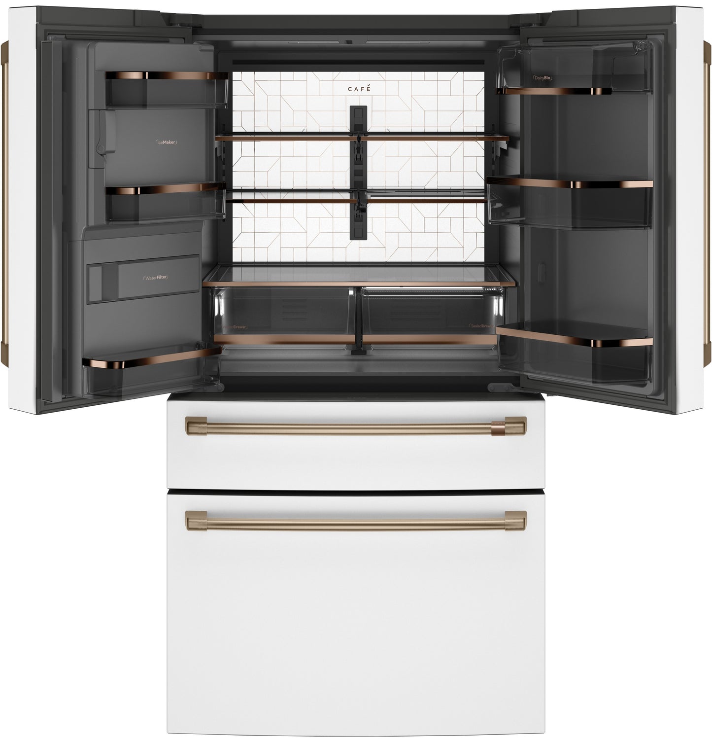 CAFÉ™ ENERGY STAR 22.3 Cu. Ft. Smart Counter-Depth 4-Door French-Door Refrigerator