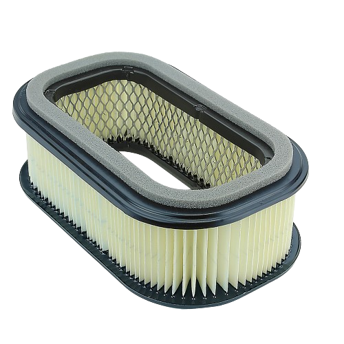 Rectangular air filter element with pleated paper and foam gasket for tools and home improvement use