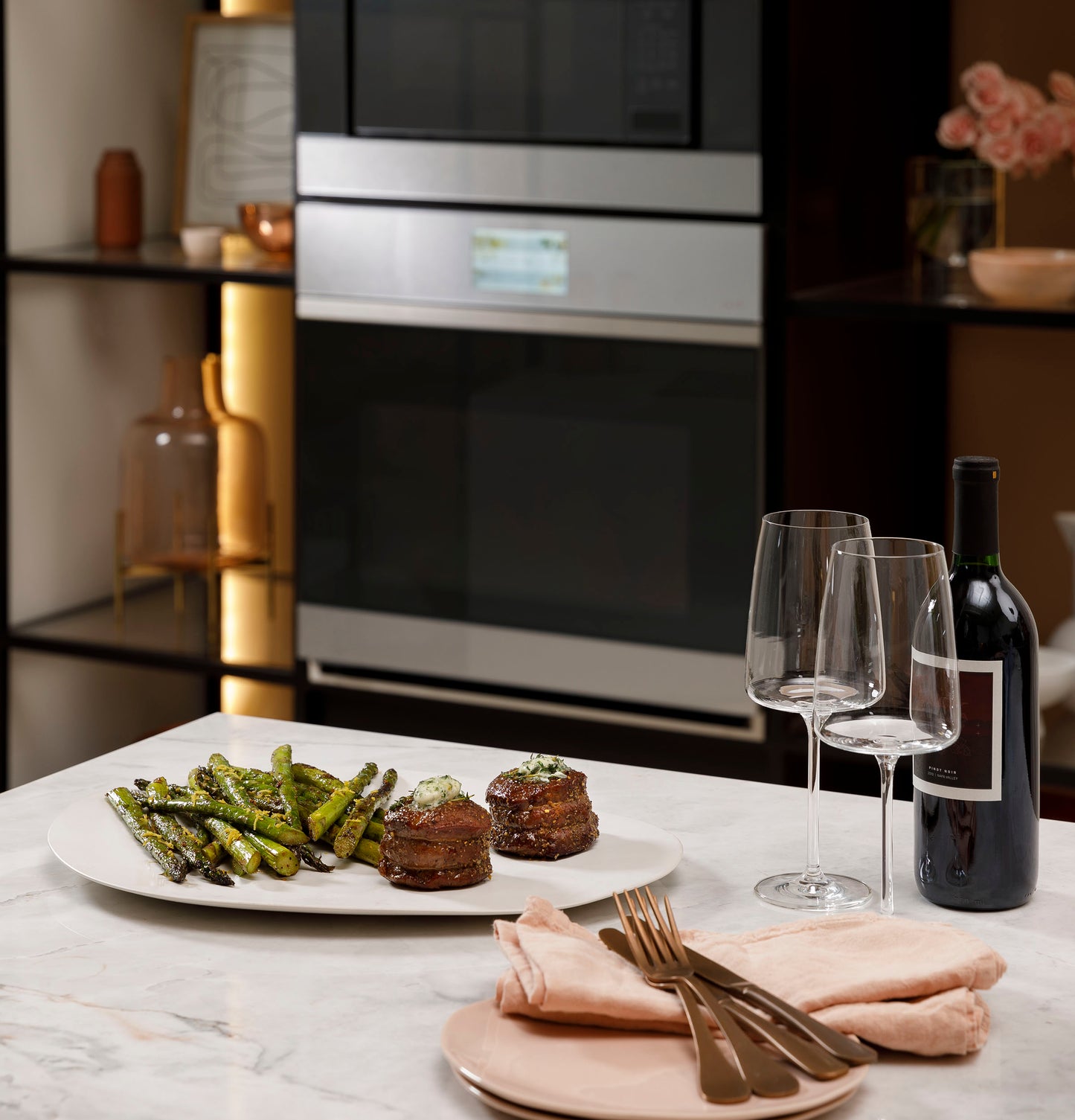 CAFÉ™ 30" Smart Built-In Convection Single Wall Oven in Platinum Glass