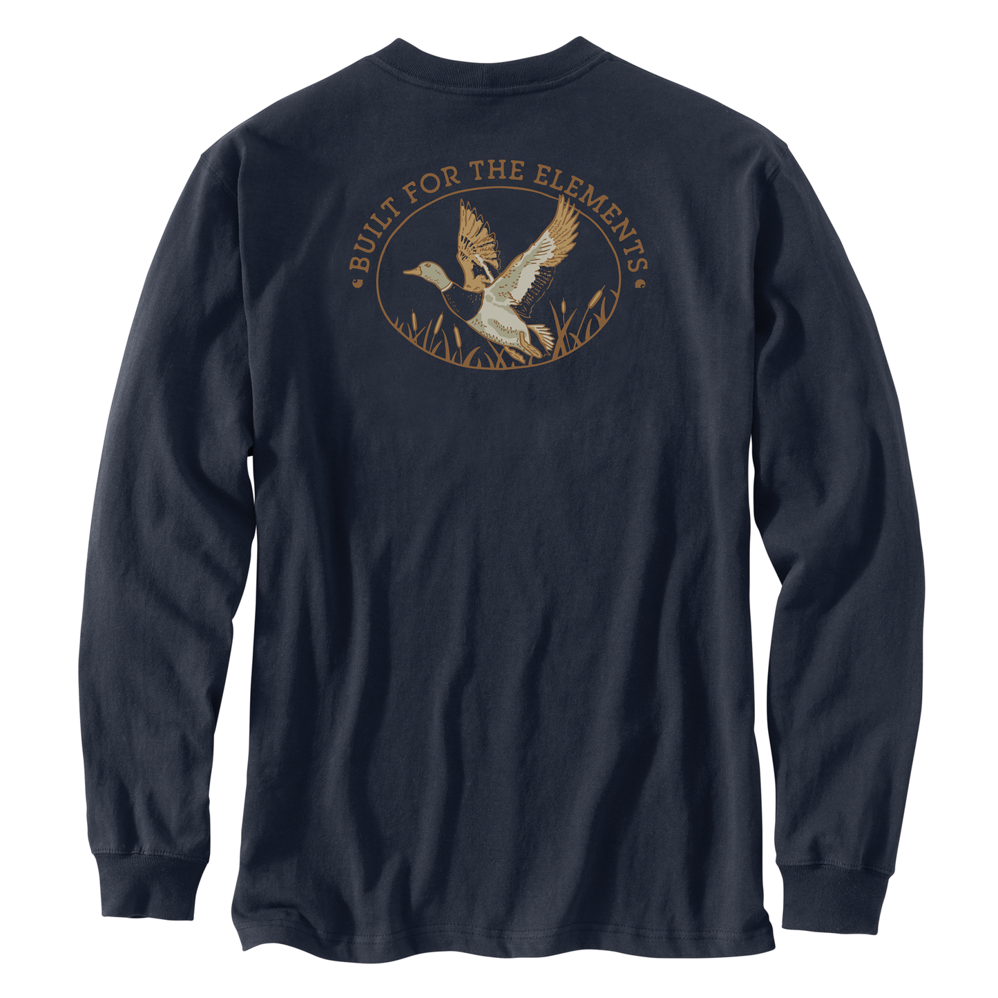 Carhartt Men's Irvine Relaxed Duck Badge Long Sleeve T-Shirt
