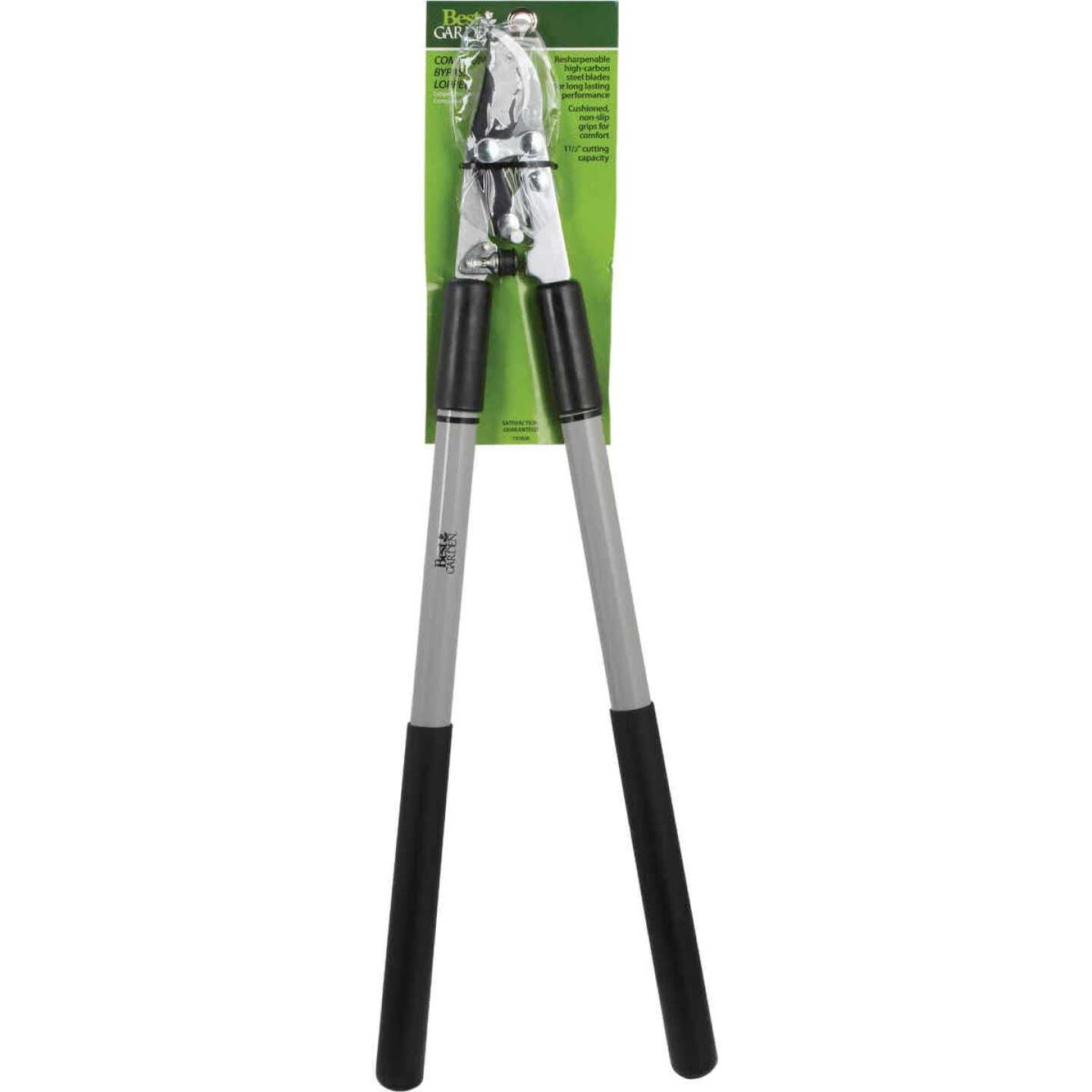 Garden bypass lopper with fiberglass handles and sharp blades for efficient pruning in home improvement and gardening tasks