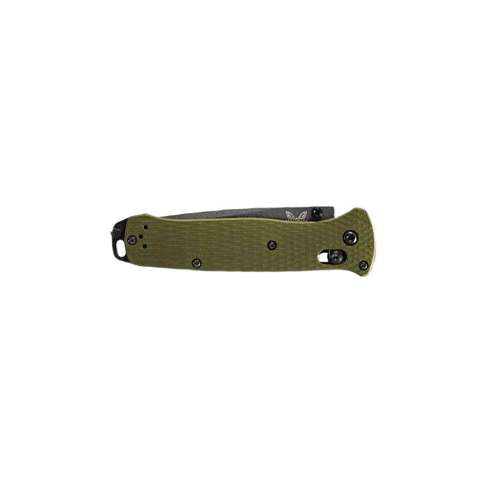 Slim green anodized aluminum handled pocket knife for cutting tools and woodworking hand tools collections