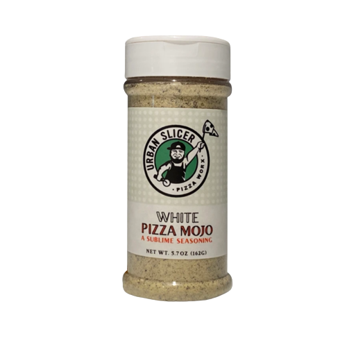 5.7 oz spice blend bottle with white pizza mojo seasoning for grilling sauces and outdoor cooking collections