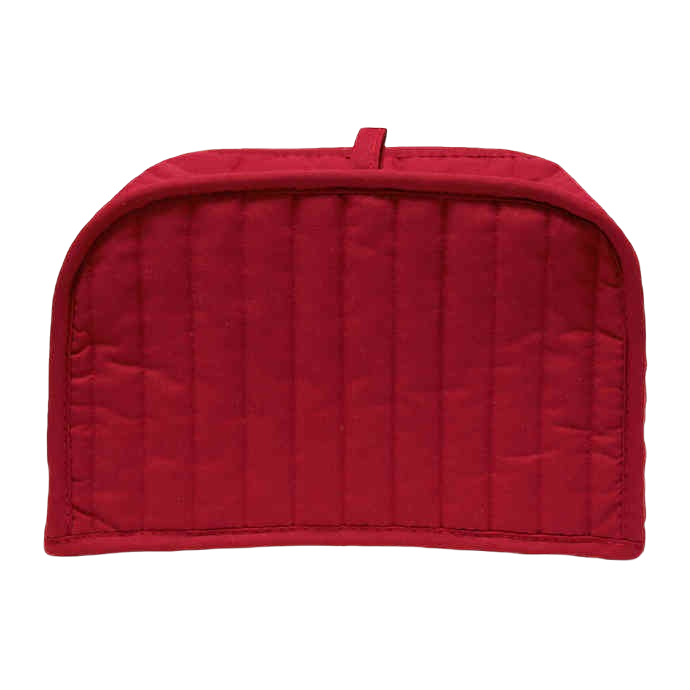Quilted paprika-colored appliance cover for two-slice toasters in kitchenware and storage collections under 50 dollars