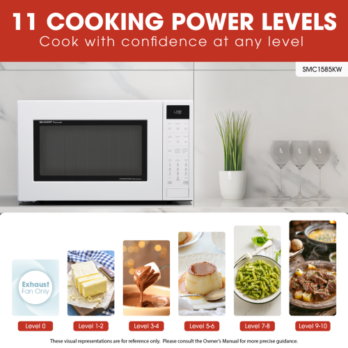 1.5 CF Carousel Countertop Microwave Oven, Convection