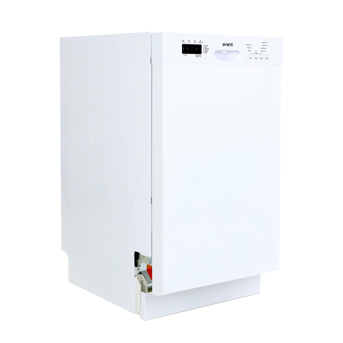 Avanti 18" Built In Dishwasher - Stainless Steel