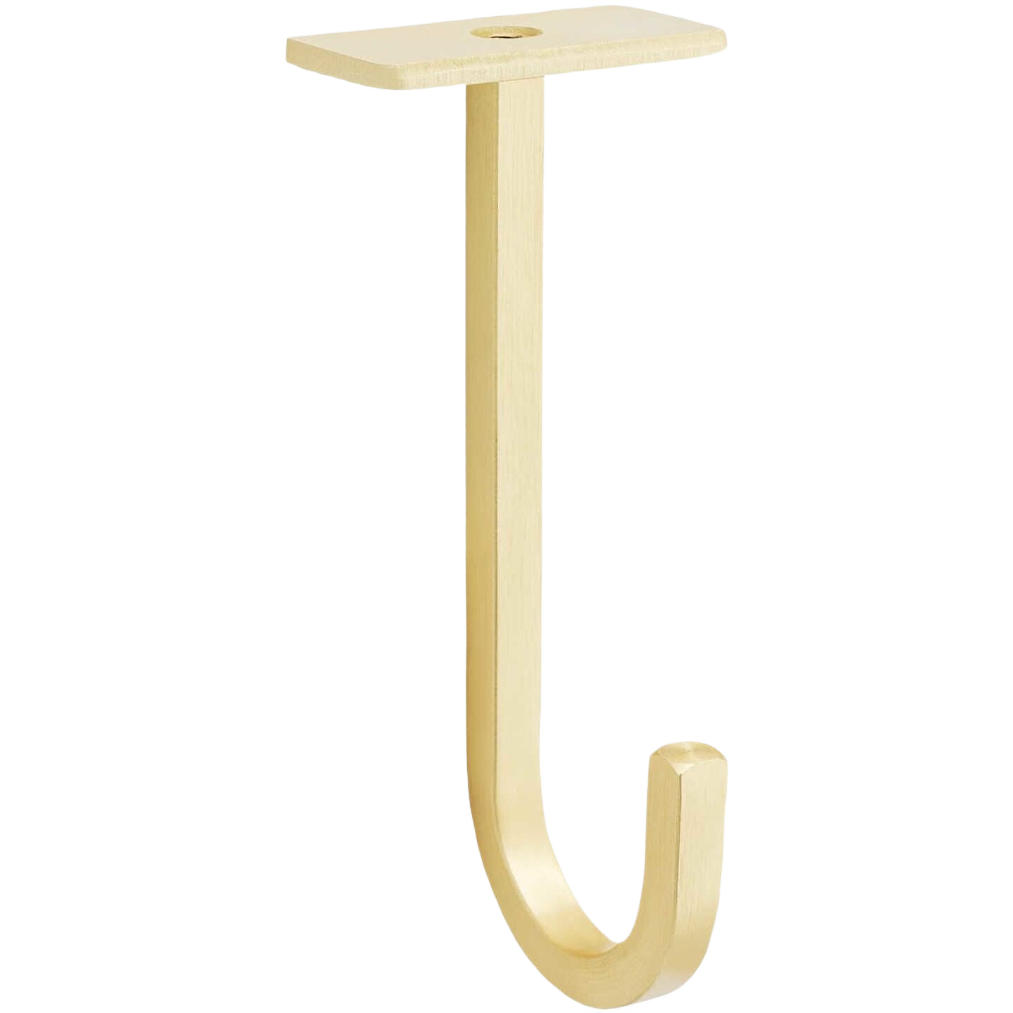 Brushed gold steel ceiling hook for hanging plants and planters in lawn and garden under $50 collection