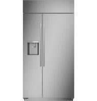 Built-in side-by-side stainless steel refrigerator with dispenser from Appliances and Kitchen & Kitchenware collections