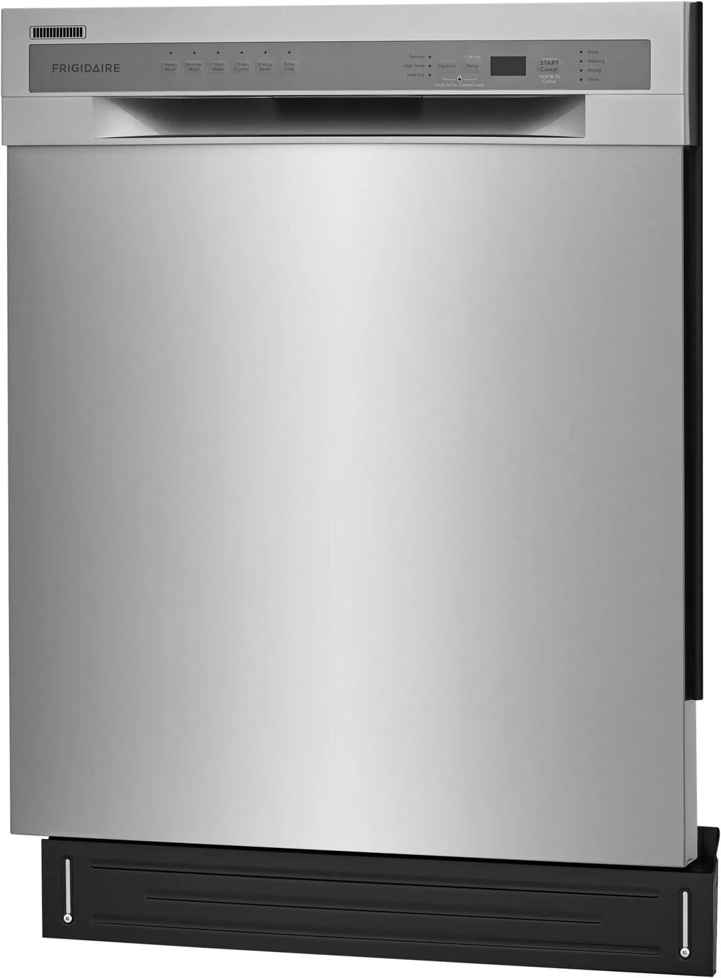 Stainless steel built-in dishwasher with digital controls and a sleek handle from Kitchen & Kitchenware collection.