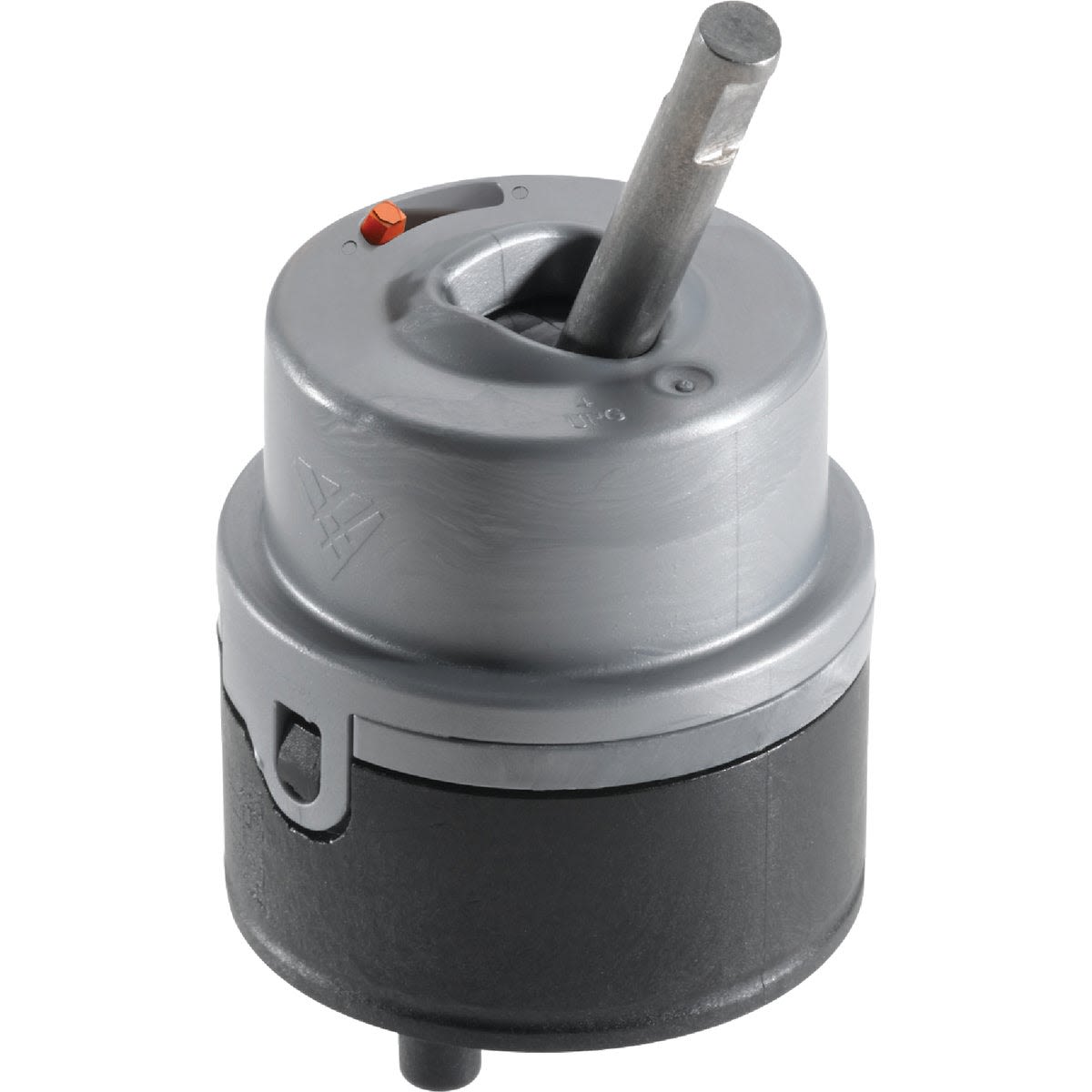 Metal valve cartridge with cylindrical design for faucet repair and plumbing parts in home improvement collections