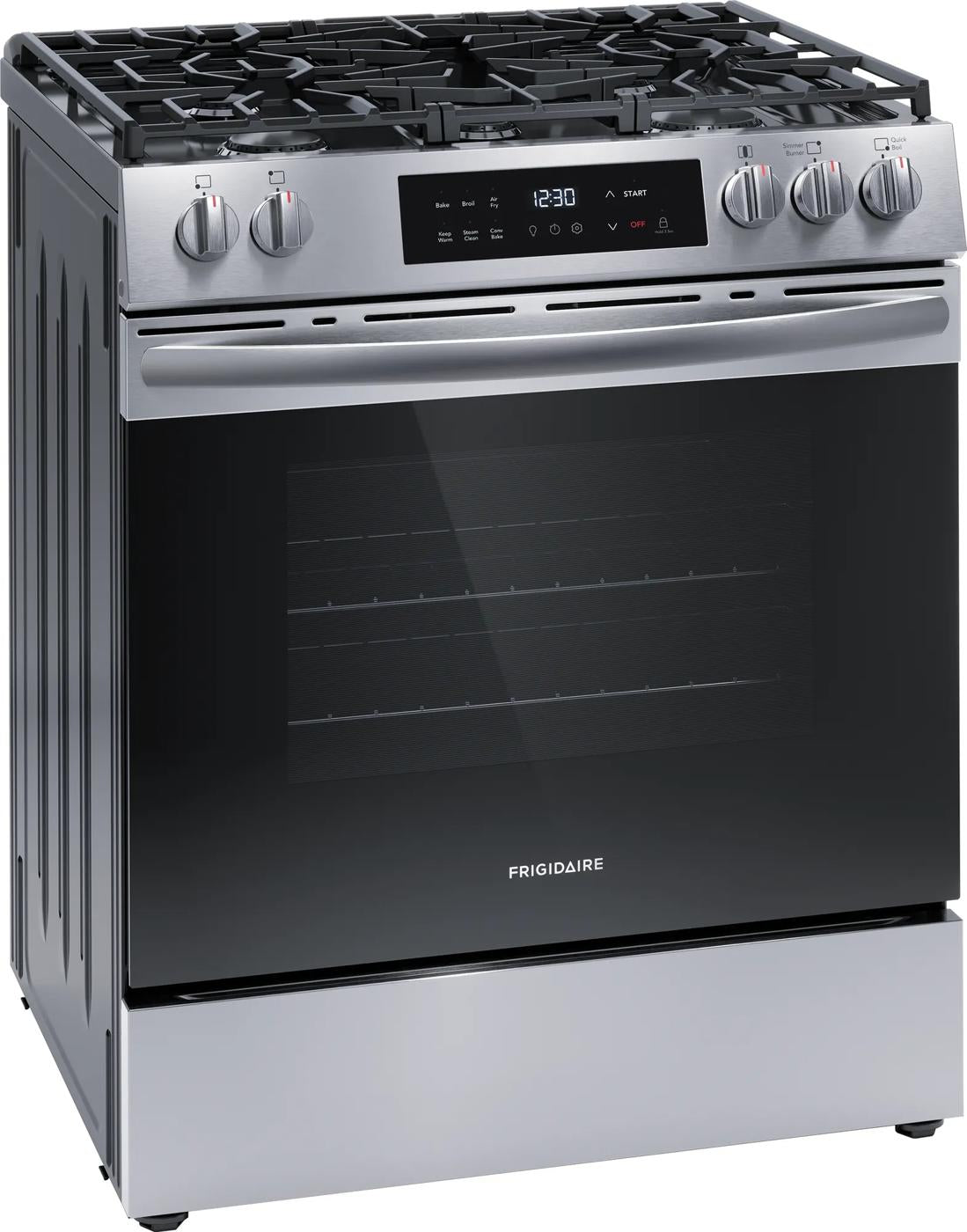 30" Front Control Gas Range with Air Fry