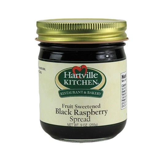 Hartville Kitchen black raspberry fruit sweetened spread jar in jams and jellies food collection under $50