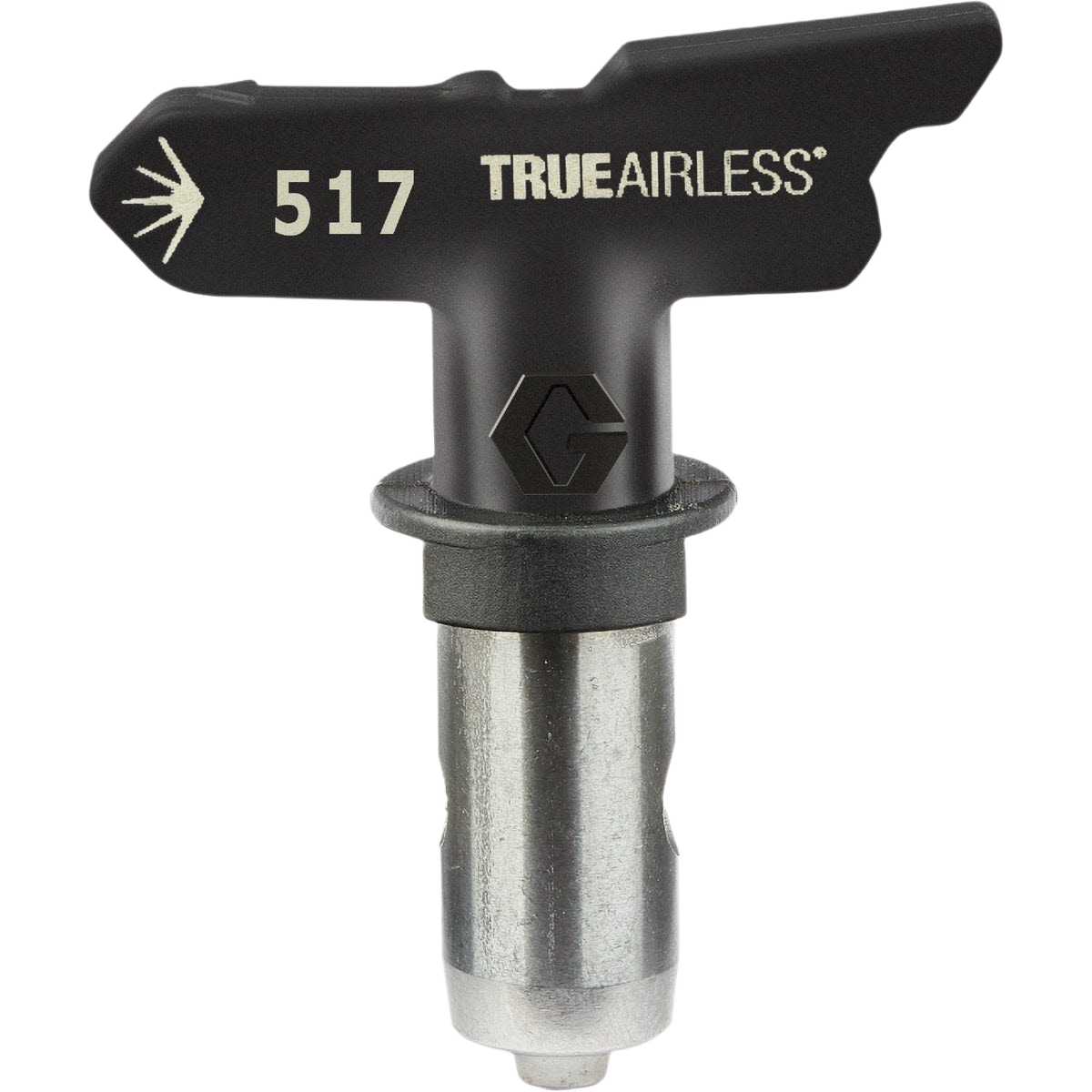 Black and silver reversible airless spray tip for paint sprayers in Paint & Supplies under $50 collections