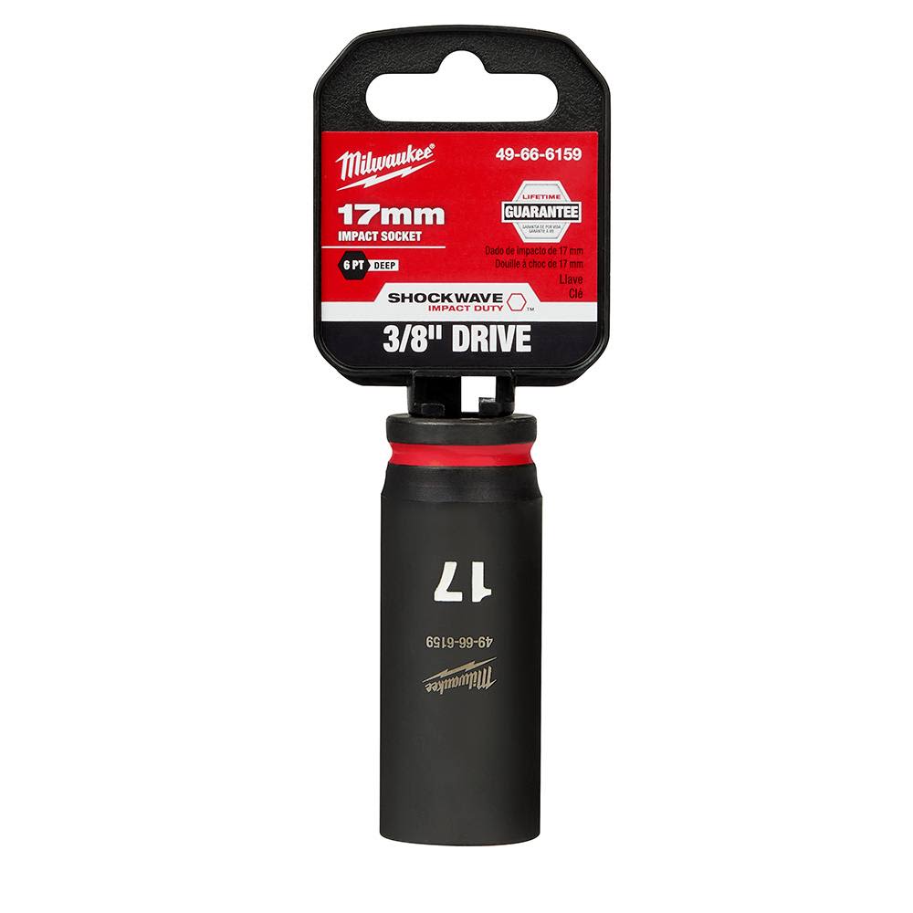 17-mm deep impact socket with 3/8 inch drive from Milwaukee for hand and woodworking tools under $50
